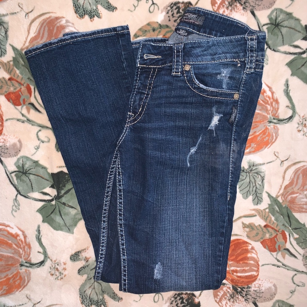 SILVER BOOTCUT JEANS